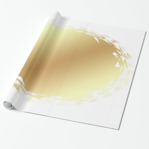 Papier Cadeau Lumière à la mode de regard d'or et conception