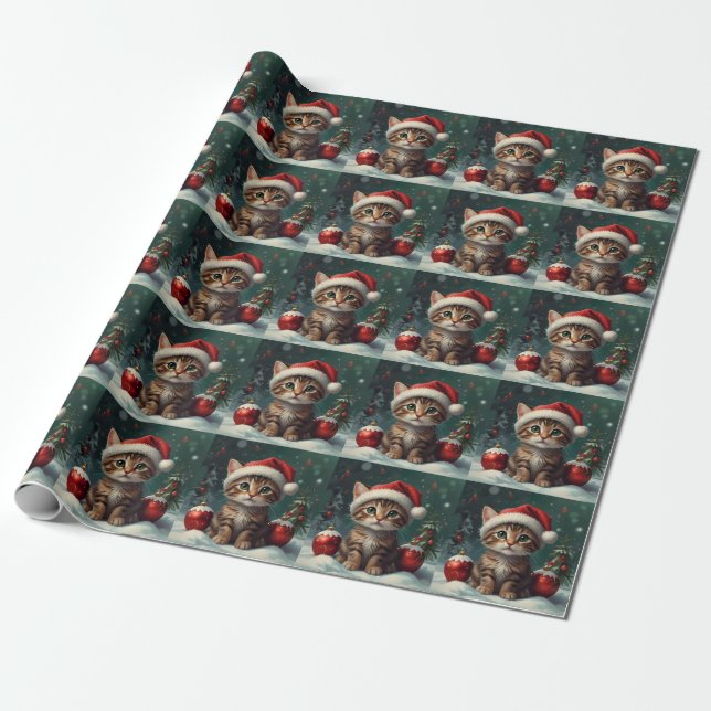 Papier Cadeau Lumière de Noël enchantée (Déroulé)