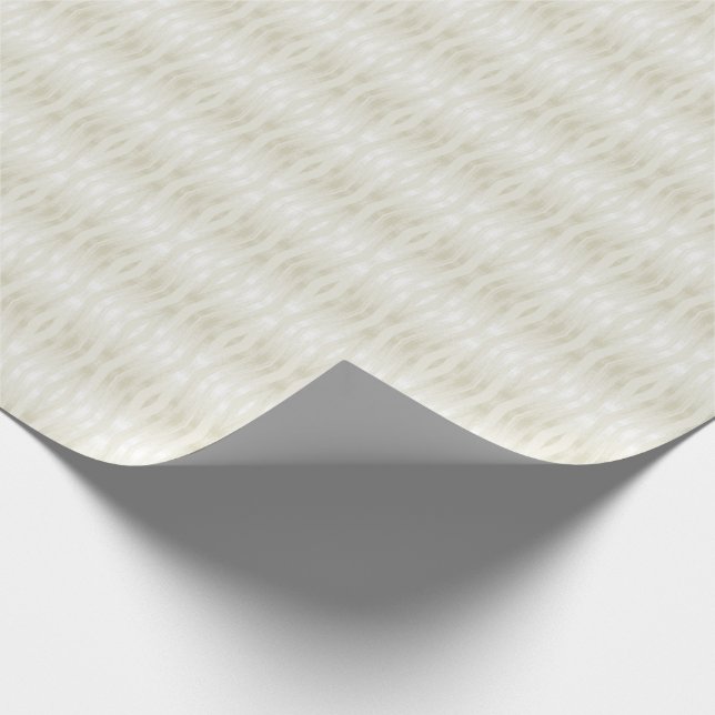 Papier Cadeau Lumière noble texturée beige et blanc (Coin)