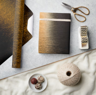 Papier Cadeau Lumières Abstraites mer brillant bronzé réflexion