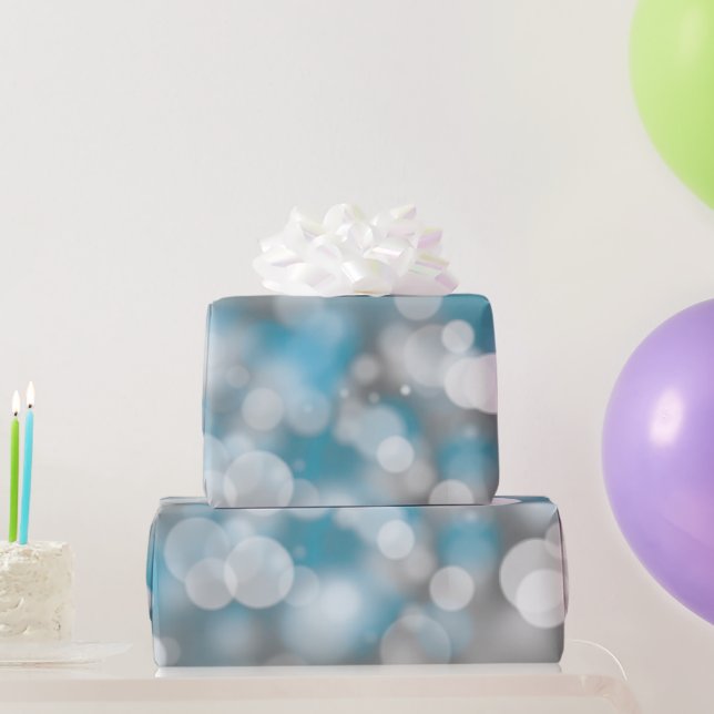 Papier Cadeau Lumières de la fête de Bokeh (Cadeaux de fête)