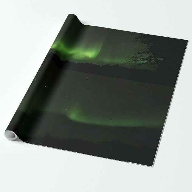Papier Cadeau Lumières du Nord (Déroulé)