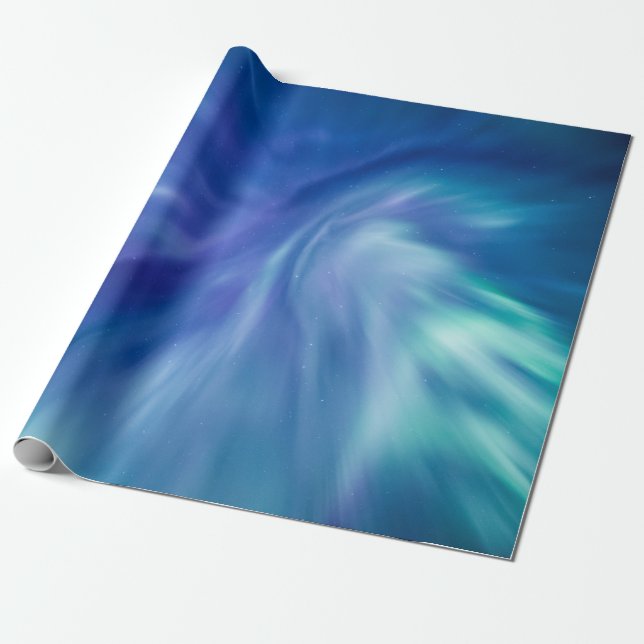Papier Cadeau Lumières du Nord (Déroulé)