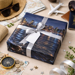 Papier Cadeau Lumières scintillantes de Manhattan
