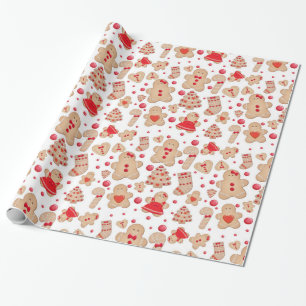 Papier Cadeau Lunatique rustique de biscuits cuit au four par