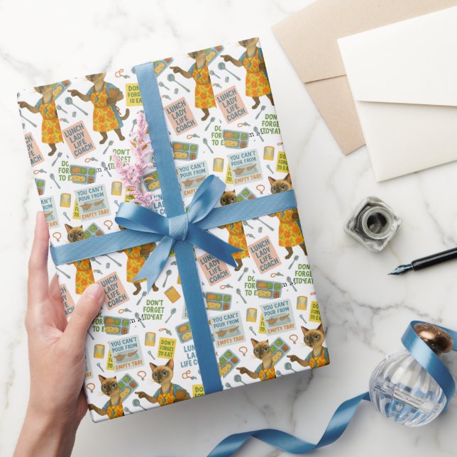 Papier Cadeau Lunch Lady Life Coach  for Cat  Lovers Cafeteria  (Cadeaux)
