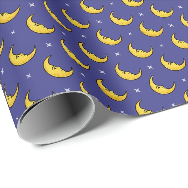 Papier Cadeau Lune (Coin rond)