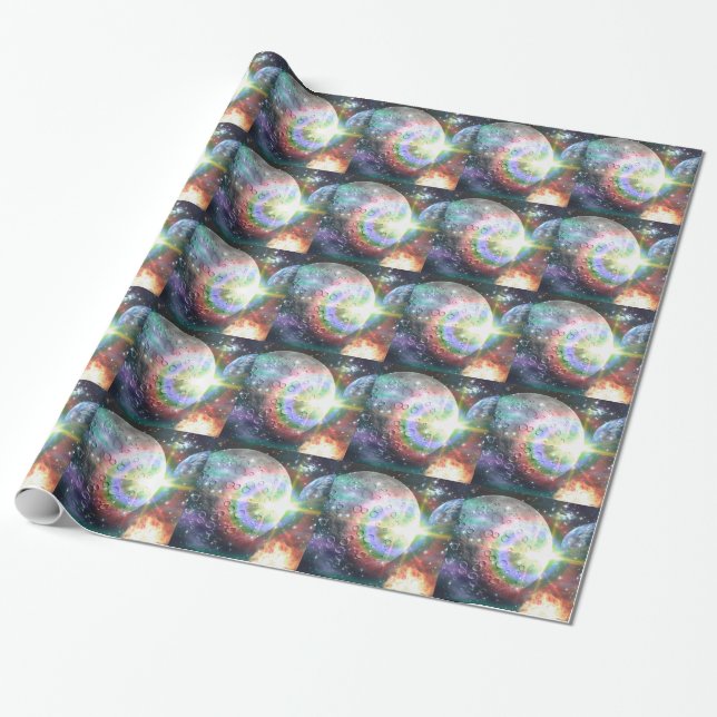 Papier Cadeau lune arc (Déroulé)