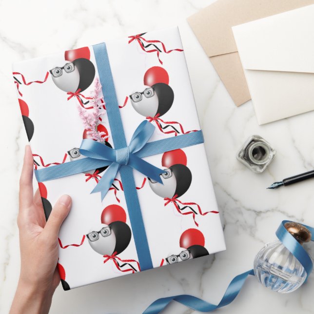 Papier Cadeau Lunettes De Vue Sur Bouquet De Balloon (Cadeaux)