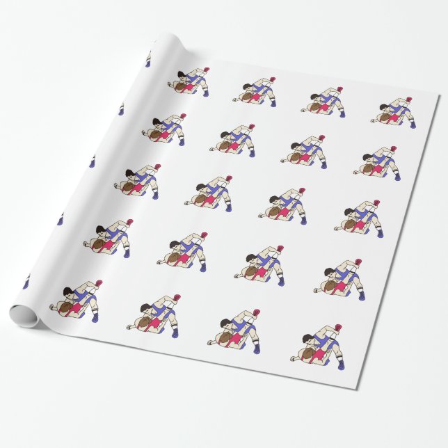 Papier Cadeau Lutteurs (Déroulé)