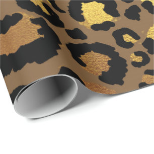 Papier Cadeau Lux d'Africain de bronze de noir d'or de peau