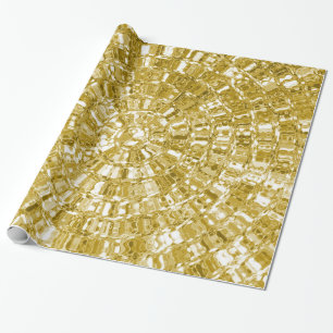 PAPIER CADEAU LUXE OR MÉTALLIQUE REGARDER PAPIER PAPIER PAPIER C