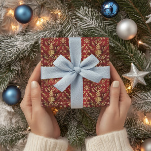 Papier Cadeau Luxueux Motif de papier numérique de Noël