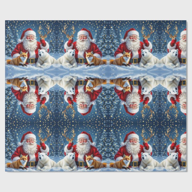 Papier Cadeau luxury christmas gift Wrapping Paper (Plat)