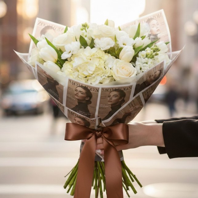 Papier Cadeau Luxury Personalized Mom Photo Custom  (Créateur téléchargé)