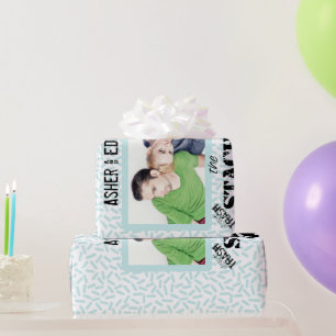 Papier Cadeau M. Mustache Hipster Motif