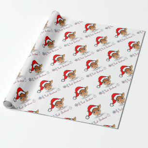 Papier Cadeau Ma première Girafe de Noël