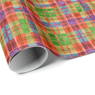 Papier Cadeau MAC RAE TARTAN Papier à enveloppement