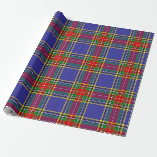 Papier Cadeau MacBeth Tartan Plaid Scottish Motif (Déroulé)