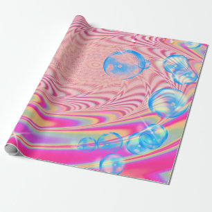 Papier Cadeau MACRAME'- Image Abstraite colorée de l'art fractal