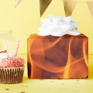 Papier Cadeau macro Flamme d'incendie