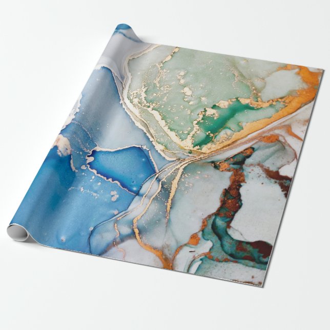 Papier Cadeau Macro Nuages. Ciel et couleurs blanches Taches. Tr (Déroulé)