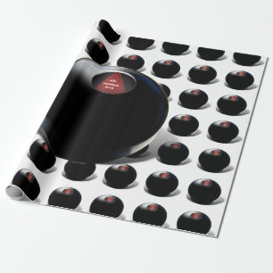 Papier Cadeau Magic 8 Ball dit, "Outlook est bon !"