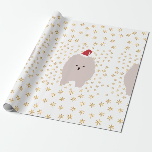 Papier Cadeau Magic Holidays Amoureux de les chiens Enveloppemen (Déroulé)