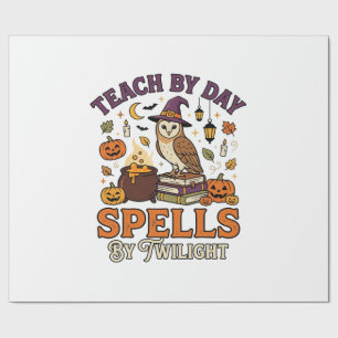 Papier Cadeau Magie de clair de lune en classe pour Halloween