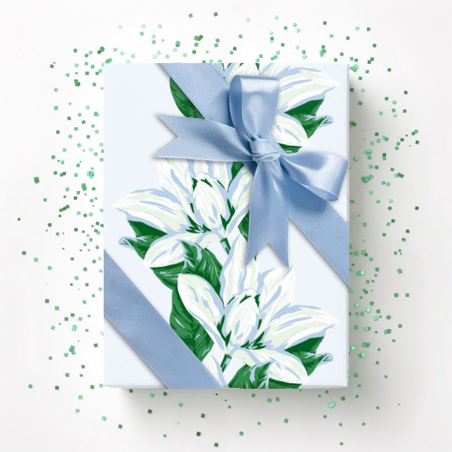 Papier Cadeau Magnolia Sway in Slate and Green (Créateur téléchargé)