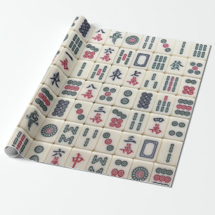 Papier Cadeau Mahjong Tiles