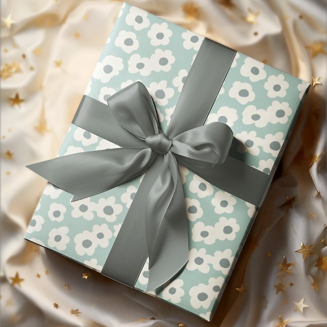 Papier Cadeau Main Boho vintage dessinée Fleurs Super (Créateur téléchargé)