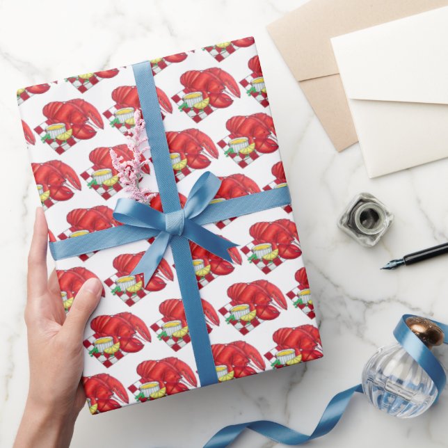 Papier Cadeau Maine Côtière Maine Homard Dîner Nourriture de la  (Cadeaux)