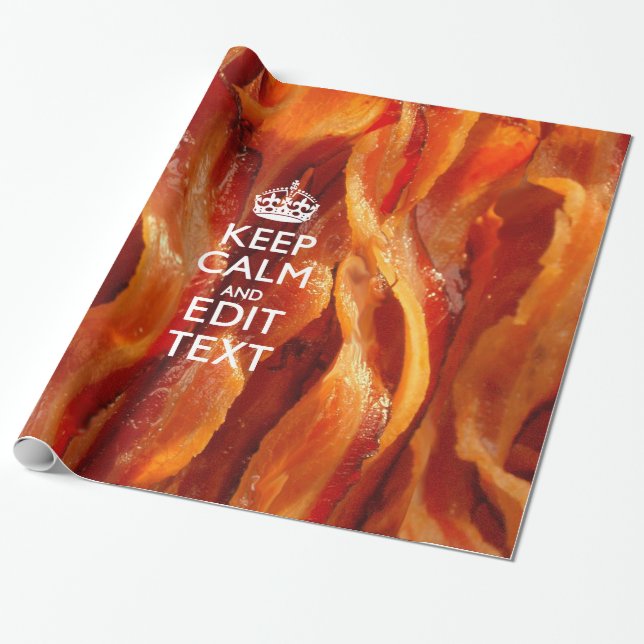 Papier Cadeau Maintenez le calme sur la balise de dimensionnemen (Déroulé)