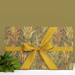 Papier Cadeau Maïs d'automne vintage William Morris