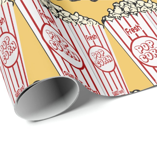 Papier Cadeau Maïs éclaté frais (Coin rond)