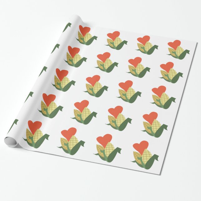 Papier Cadeau Maïs sur l'épi (Déroulé)