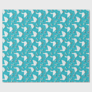 Papier Cadeau Maison de campagne Cottagecore Fleur sauvage Print