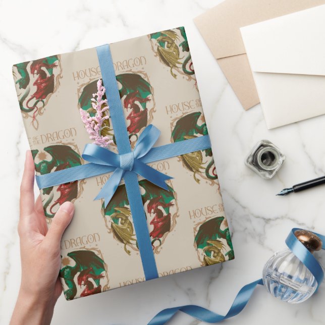 Papier Cadeau Maison du Dragon | Bouclier dragon (Cadeaux)