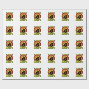 Papier Cadeau Maison hantée de Chill Creeps Halloween Sorcières