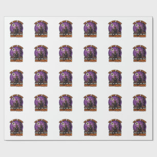 Papier Cadeau Maison hantée de Halloween la plus effrayante Sorc