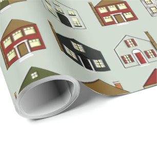 Papier Cadeau Maisons de l'agent immobilier
