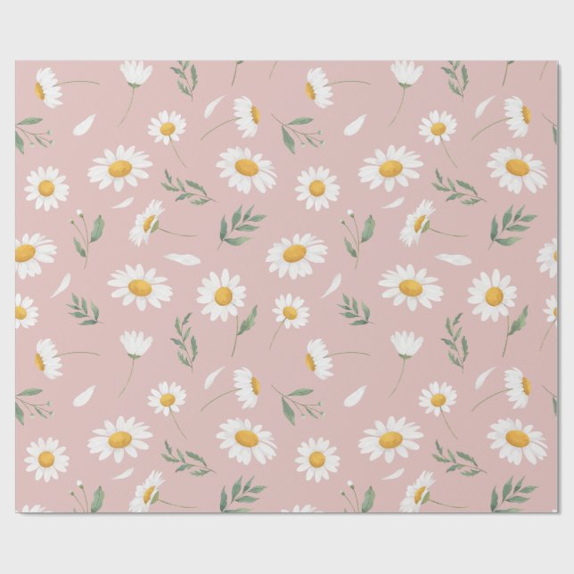 Papier Cadeau Maisy en rose (Plat)