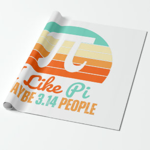 Papier Cadeau Maître de mathématiques amusant Mars 14th Pi Day M