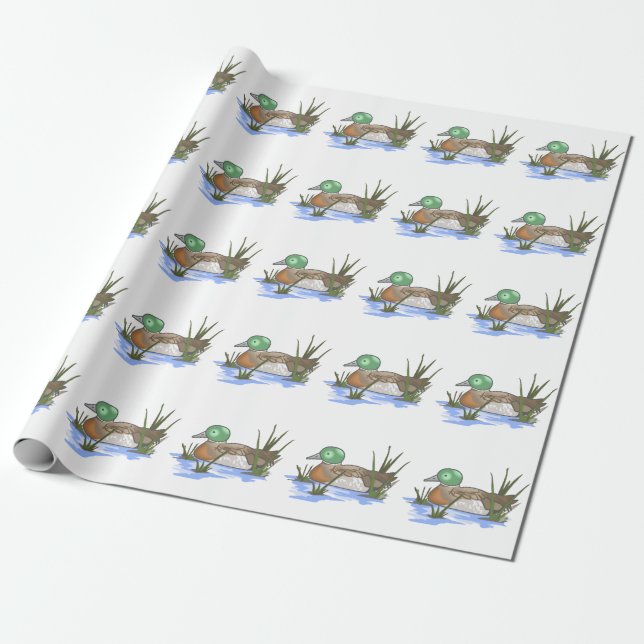 Papier Cadeau Mallard Duck (Déroulé)
