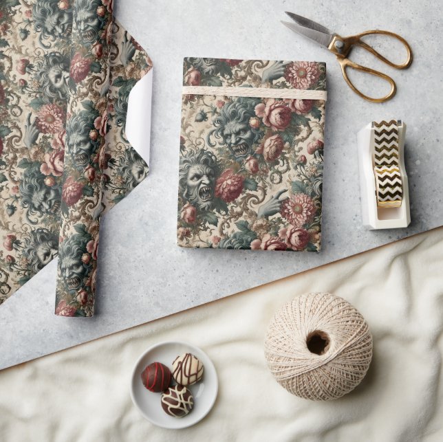 Papier Cadeau Malveillance Doppelganger - Bandana florale gothiq (Artisanat)