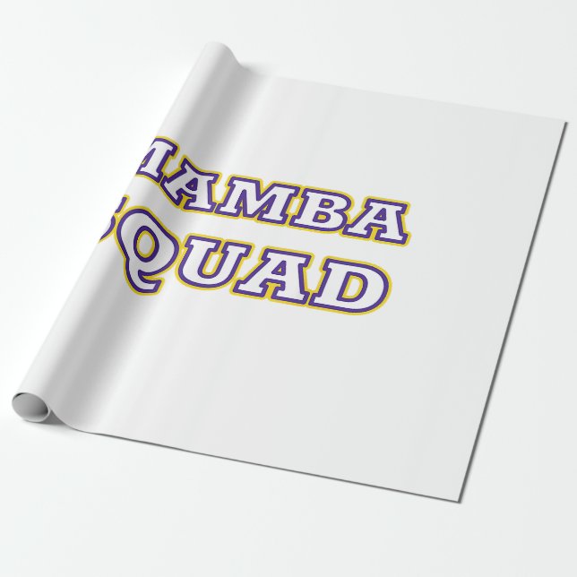 Papier Cadeau Mamba Squad drôle Vêtements pour Amateur de serpen (Déroulé)