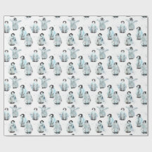 Manchots d'hiver à l'aquarelle Baby Shower