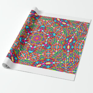 Papier Cadeau Mandala bariolé embrouillé