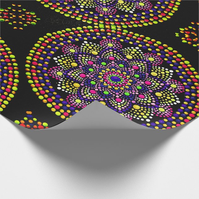 Papier Cadeau Mandala coloré - Papier d'enveloppement (Coin)